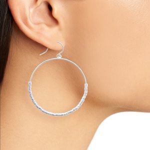 NWT Gorjana silver laguna hoop earrings